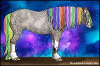 Horse Color:Painted Silver Classic Champagne Ice Roan Dun Splash 