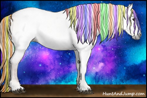 Horse Color:Gray Painted Red Onyx Ice 