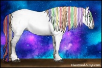 Horse Color:Gray Painted Blue Onyx Ice