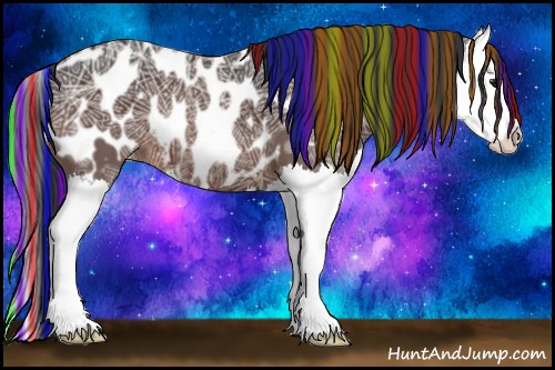 Horse Color:Painted Brown Ice Splash Appaloosa 