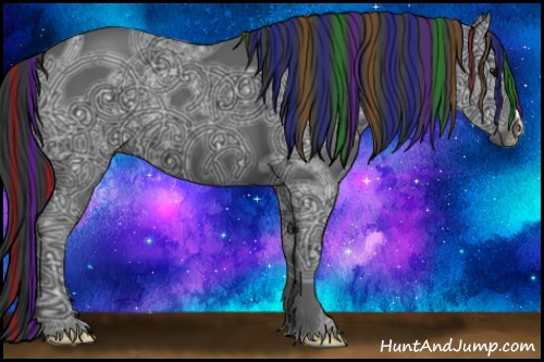 Horse Color:Painted Black Ice 