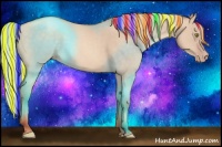 Horse Color:Painted Silver Sable Champagne Dun Rabicano 