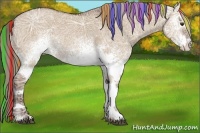 Horse Color:Painted White Spotted Liver Red Dun Ice 