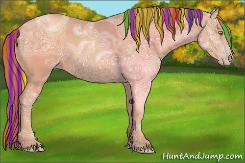 Horse Color:Painted Gold Champagne Ice 