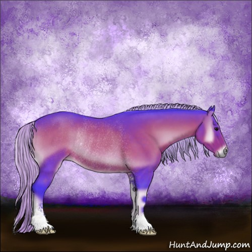Horse Color:Watercolor Silver Brown Onyx Sabino Rabicano