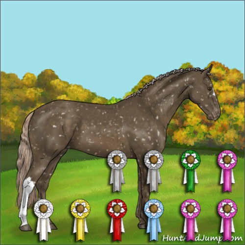 Horse Color:Chocolate Palomino Mushroom Snowflake Varnish