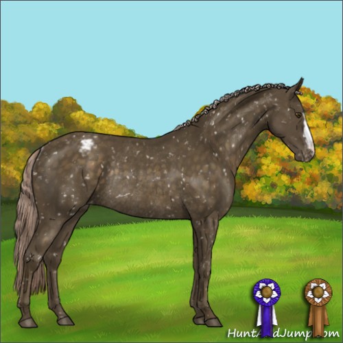 Horse Color:Chocolate Palomino Mushroom Snowflake VarnishRabicano