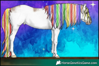 Horse Color:Painted White Spotted Chocolate Palomino Ice Sabino Splash Frame Rabicano