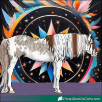 Horse Color:White Spotted Red Dun Ice Splash Rabicano