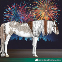 Horse Color:White Spotted Red Dun Ice Splash Rabicano