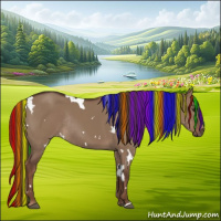 Horse Color:Painted White Spotted Liver Red Dun Rabicano 