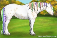 Horse Color:Painted Silver Classic Cream Champagne Ice Tobiano Appaloosa 