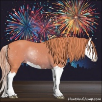 Horse Color:Watercolor Chestnut Splash 