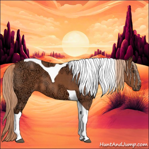 Horse Color:Chestnut Ice Tobiano