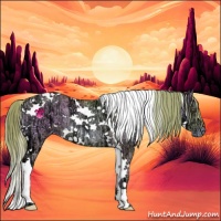 Horse Color:Watercolor White Spotted Gold Champagne Ice Onyx Tobiano Rabicano 