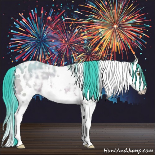 Horse Color:Watercolor White Spotted Sable Champagne Ice Splash Appaloosa 