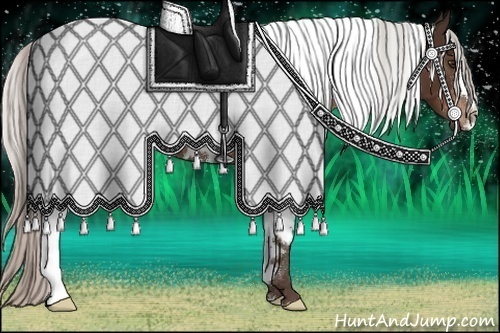 Horse Color:White Spotted Silver Brown 
