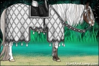 Horse Color:White Spotted Silver Brown 