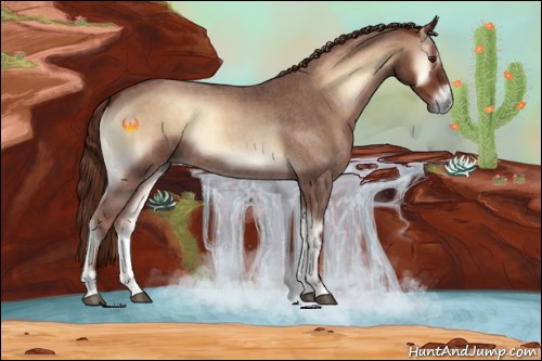 Horse Color:Red Onyx Roan 
