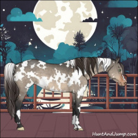 Horse Color:White Spotted Brown Dun Varnish