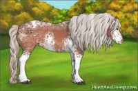Horse Color:White Spotted Silver Brown Ice Varnish