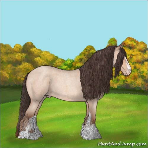 Horse Color:Amber Champagne Roan Sabino 