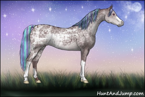 Horse Color:Painted Chocolate Silver Black Chinchilla Ice