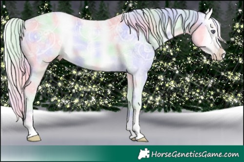 Horse Color:Nacre Silver Sable Champagne Chinchilla Ice Onyx Brindle 