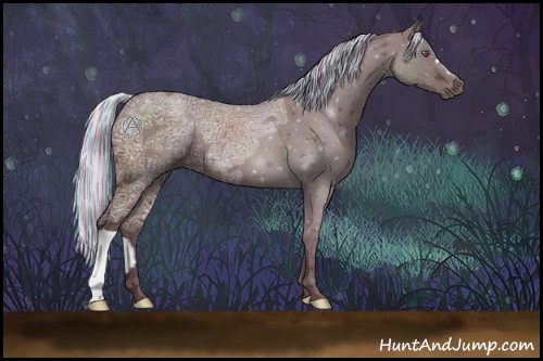 Horse Color:Painted Chocolate Silver Black Chinchilla Ice 