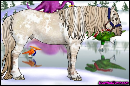 Horse Color:White Spotted Red Dun Ice Rabicano 