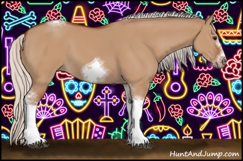 Horse Color:Silver Bay Dun Sabino Tobiano Frame Rabicano