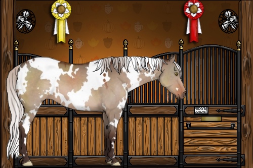Horse Color:White Spotted Silver Brown Dun 