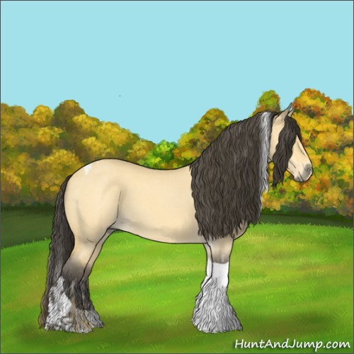 Horse Color:Buckskin Roan Dun Tobiano  and Buckskin Roan Dun Tobiano 