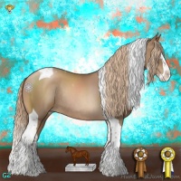 Horse Color:Liver Chestnut Pearl Splash Tobiano Rabicano 