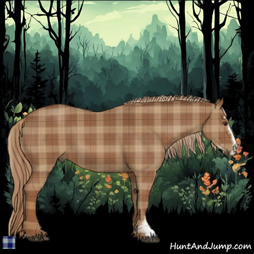 Horse Color:Plaid Chestnut Sabino