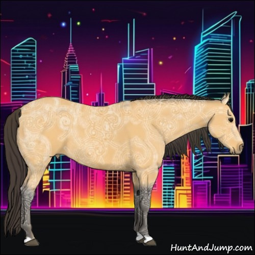 Horse Color:Buckskin Ice Rabicano 