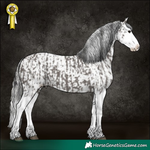 Horse Color:Platinum Smoky Grullo Sabino Splash  and Platinum Smoky Grullo Sabino Splash Blanket 