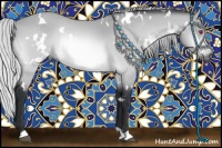 Horse Color:White Spotted Silver Bay Chinchilla 