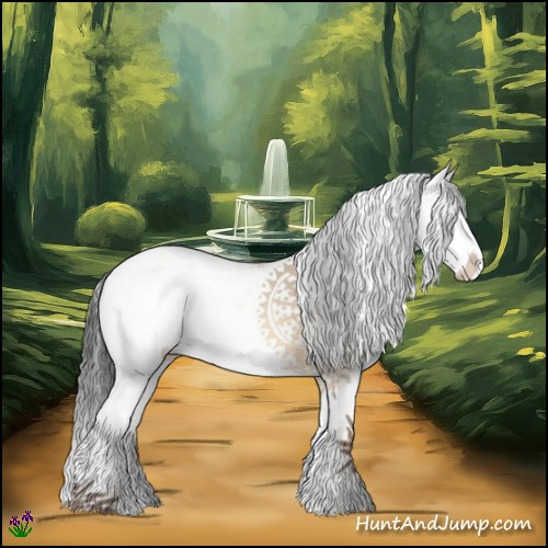 Horse Color:Amber Champagne Dun Sabino Splash