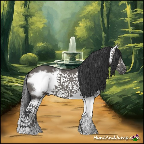 Horse Color:Grullo Sabino Splash Frame 