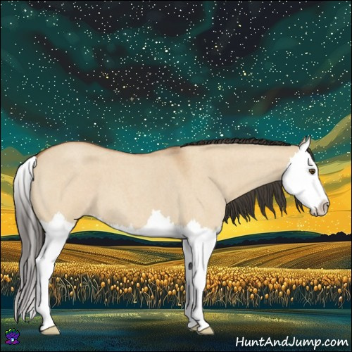 Horse Color:Bay Roan Dun Splash 