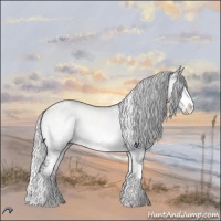 Horse Color:Silver Brown Chinchilla Ice Dun Splash Tobiano 