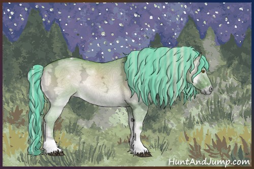 Horse Color:Painted Watercolor Silver Smoky Grullo Chinchilla Ice Onyx Sabino Tobiano Rabicano
