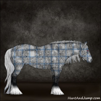 Horse Color:Plaid Silver Brown Chinchilla Ice Dun Tobiano