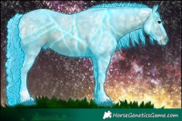 Horse Color:Thunderstruck Watercolor Brown Ice Sabino