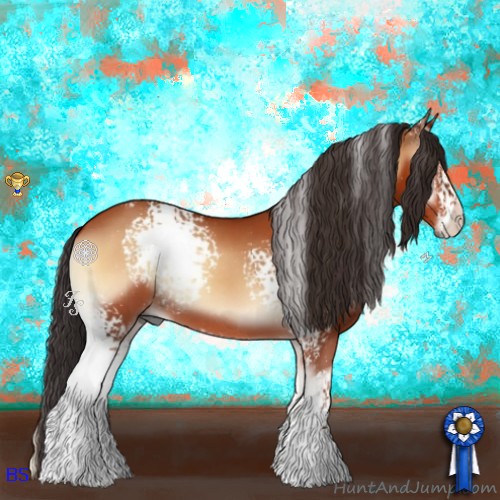 Horse Color:White Spotted Bay Onyx 