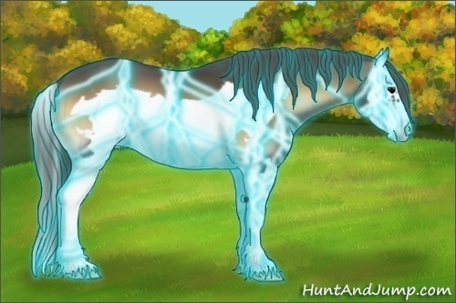 Horse Color:Thunderstruck Smoky Blue Onyx Splash Frame