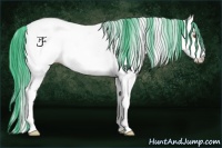 Horse Color:Watercolor White Spotted Sable Champagne Ice Near Fewspot 
