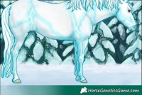 Horse Color:Thunderstruck Liver Chestnut Chinchilla Sabino 