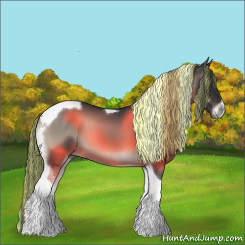 Horse Color:Painted Blue Onyx Tobiano 